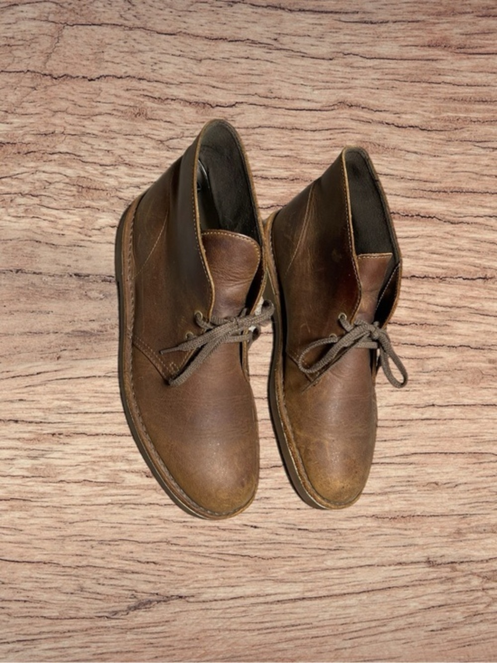 CLARKS Chukka Leather Mens Dessert Boots